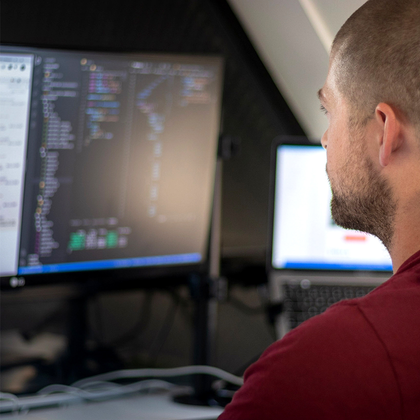 Rogier coding on a computer